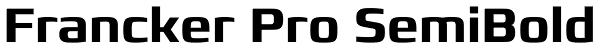 Francker Pro SemiBold Font