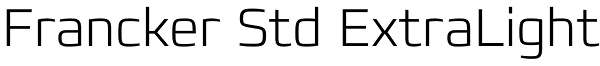 Francker Std ExtraLight Font