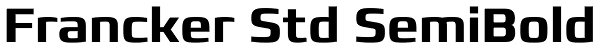 Francker Std SemiBold Font