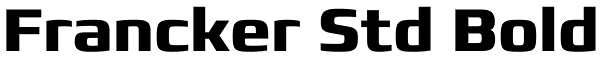 Francker Std Bold Font