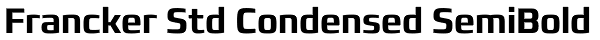 Francker Std Condensed SemiBold Font