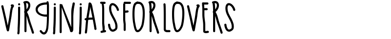 VirginiaIsForLovers Font