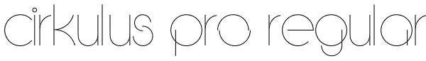 Cirkulus Pro Regular Font