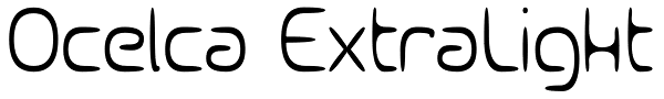 Ocelca ExtraLight Font