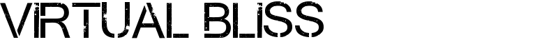 Virtual Bliss Font