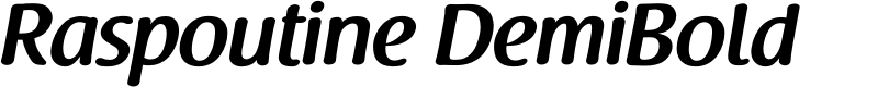 Raspoutine DemiBold Font