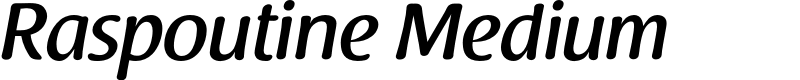 Raspoutine Medium Font