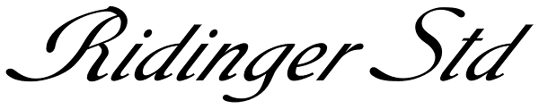 Ridinger Std Font
