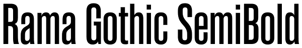 Rama Gothic SemiBold Font