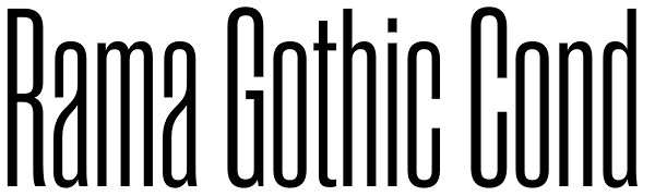 Rama Gothic Cond Font