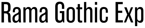 Rama Gothic Exp Font