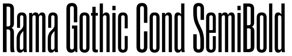 Rama Gothic Cond SemiBold Font