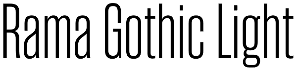 Rama Gothic Light Font