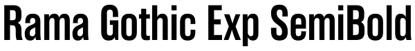 Rama Gothic Exp SemiBold Font