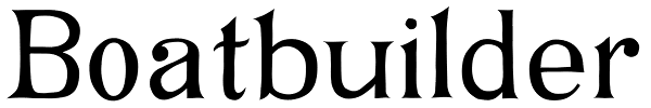 Boatbuilder Font