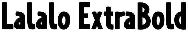 Lalalo ExtraBold Font