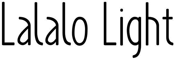 Lalalo Light Font