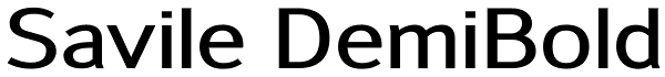 Savile DemiBold Font