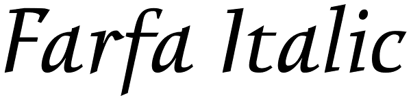 Farfa Italic Font