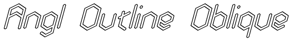 Angl Outline Oblique Font