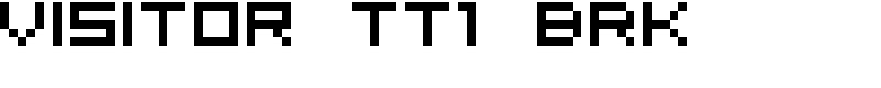 Visitor TT1 BRK Font