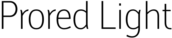 Prored Light Font