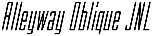 Alleyway Oblique JNL Font