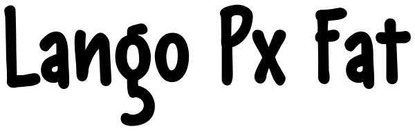 Lango Px Fat Font