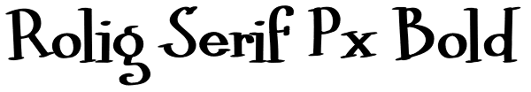 Rolig Serif Px Bold Font
