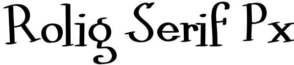 Rolig Serif Px Font