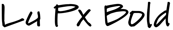 Lu Px Bold Font