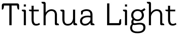 Tithua Light Font