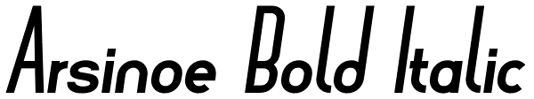 Arsinoe Bold Italic Font