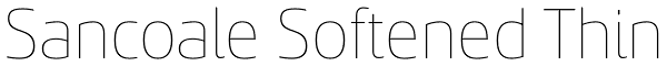 Sancoale Softened Thin Font