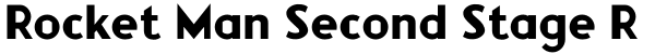 Rocket Man Second Stage Regular Font