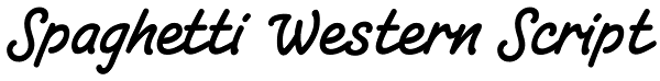 Spaghetti Western Script Font