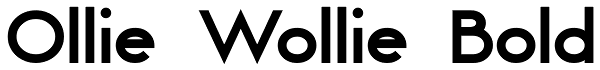 Ollie Wollie Bold Font