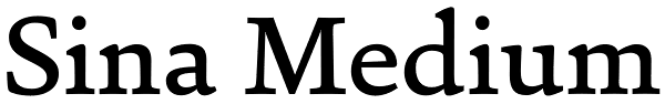 Sina Medium Font