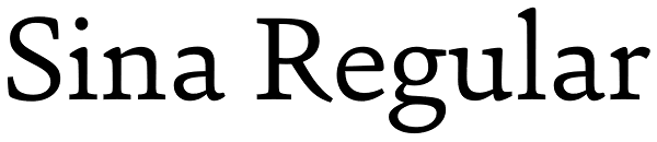 Sina Regular Font