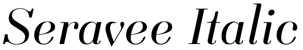 Seravee Italic Font