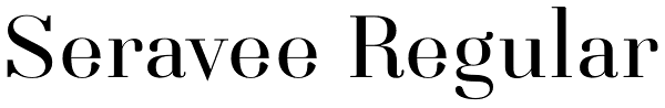 Seravee Regular Font