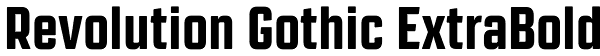 Revolution Gothic ExtraBold Font