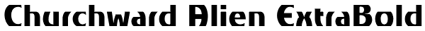Churchward Alien ExtraBold Font