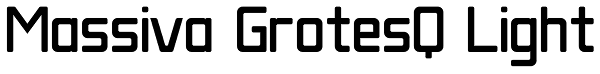 Massiva GrotesQ Light Font