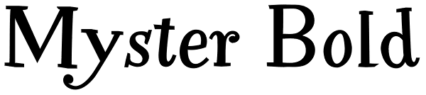 Myster Bold Font