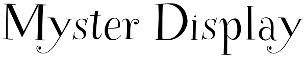 Myster Display Font