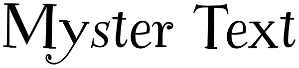 Myster Text Font