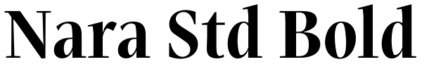 Nara Std Bold Font