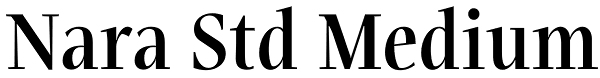 Nara Std Medium Font