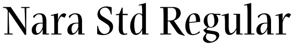 Nara Std Regular Font